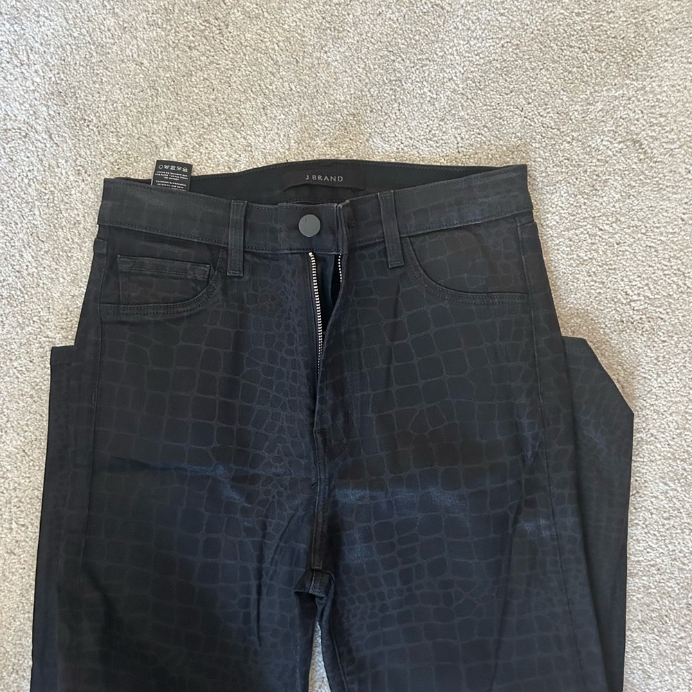 J Brand Black Textured Jeans